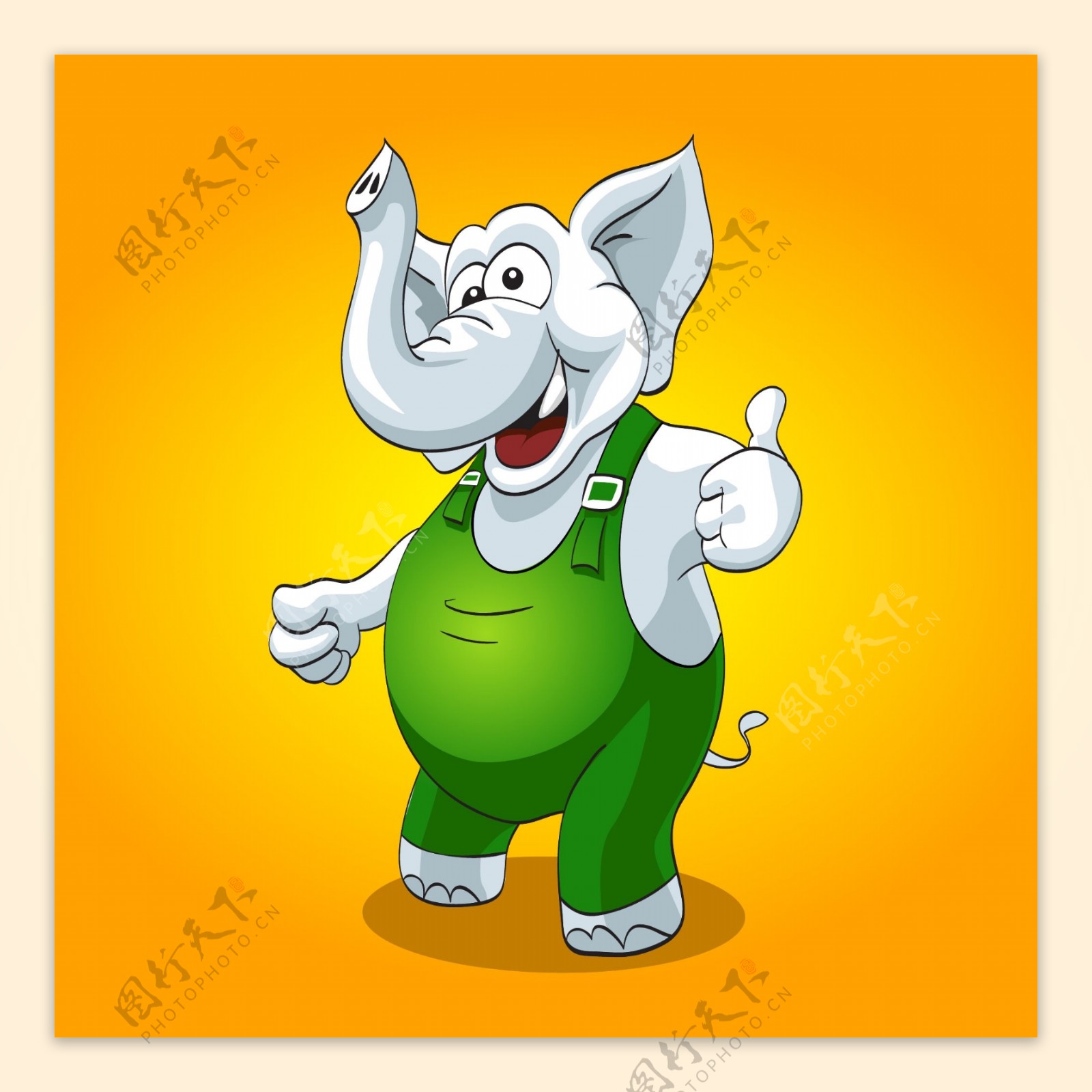 大象卡通动物图片