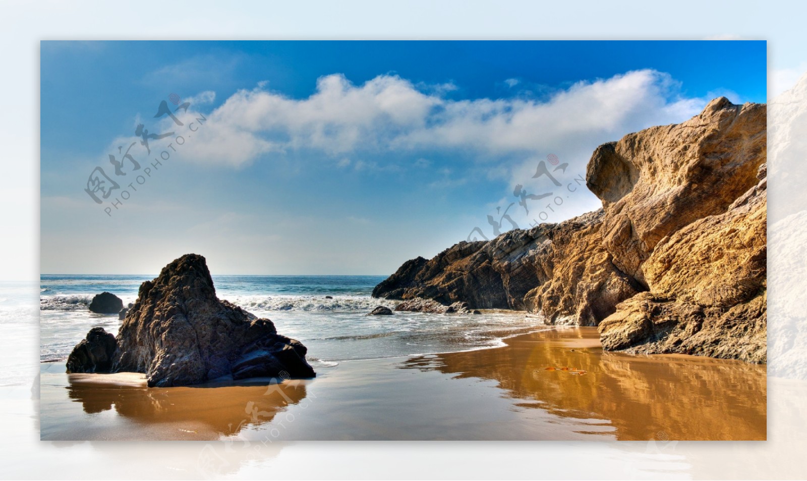 美国加州马里布海滩图片