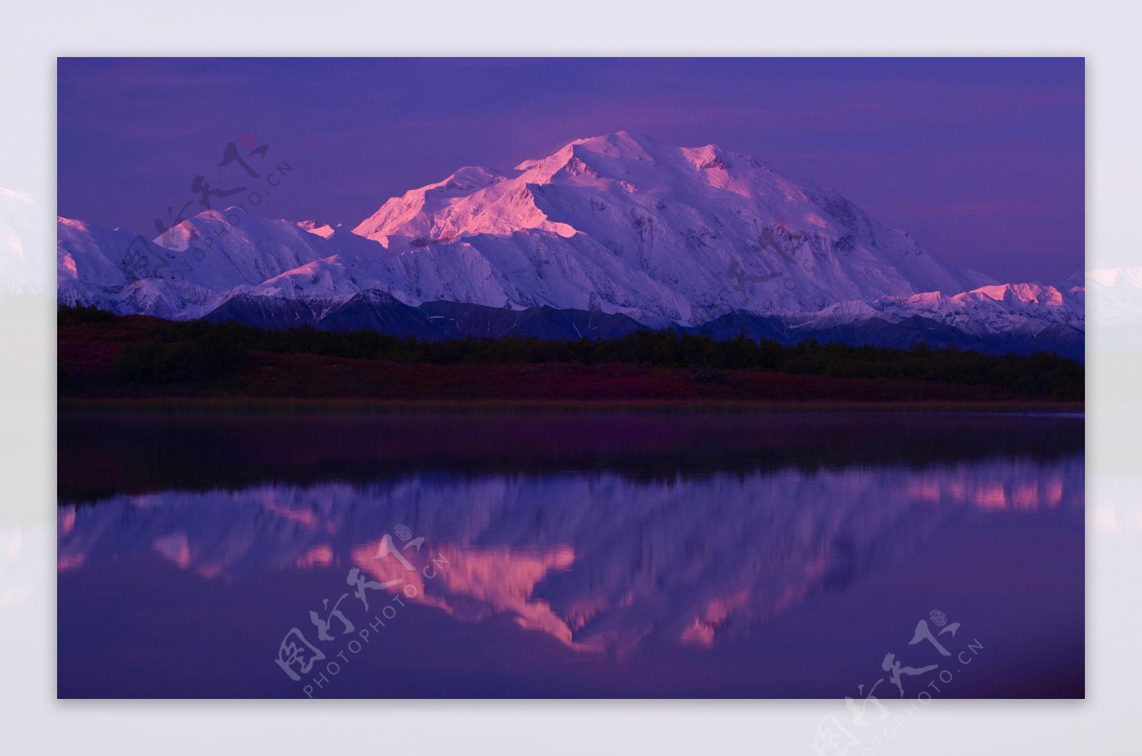 美国阿拉斯加美丽的湖光山色风景