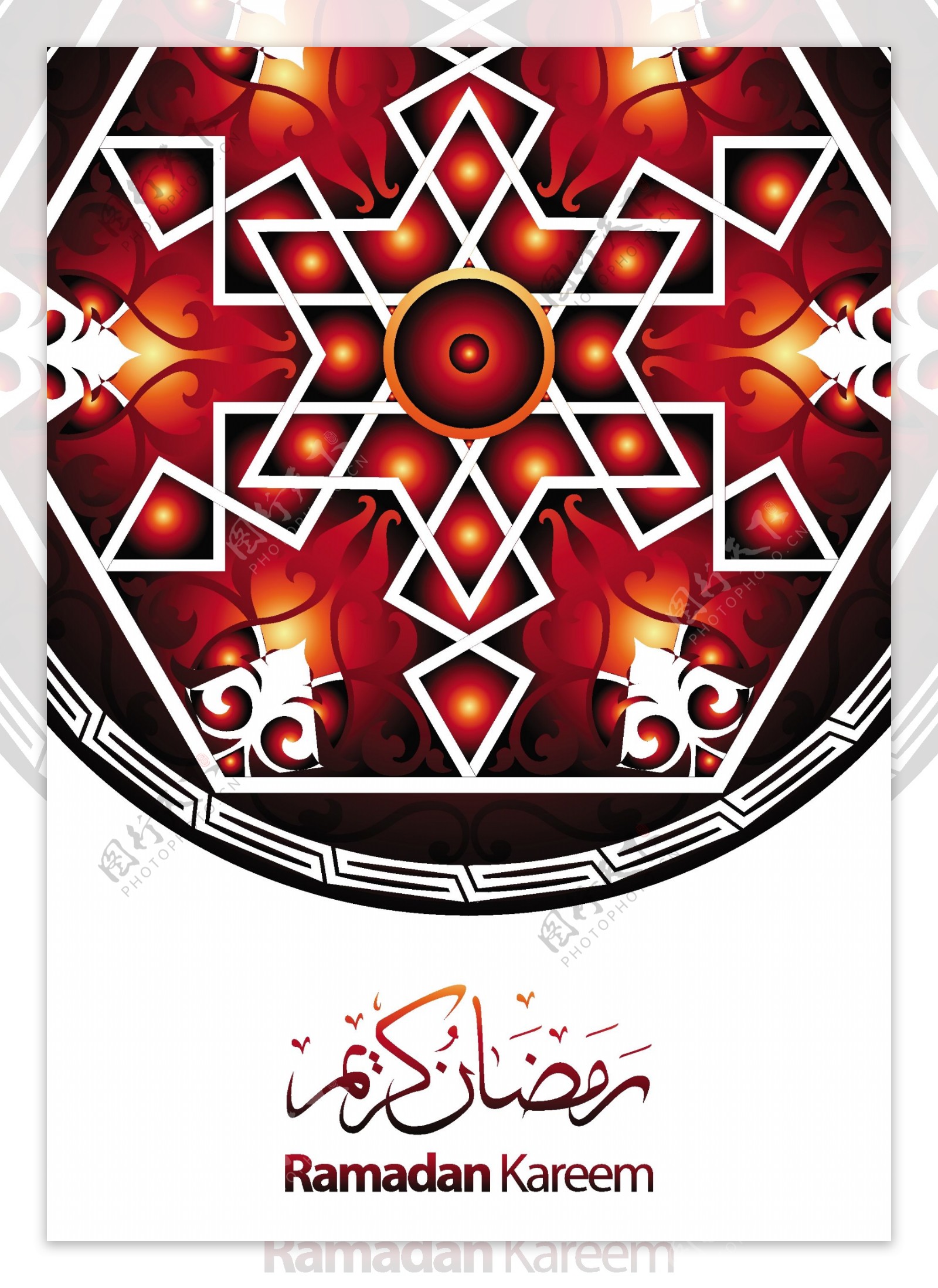 伊斯兰教花纹背景图片