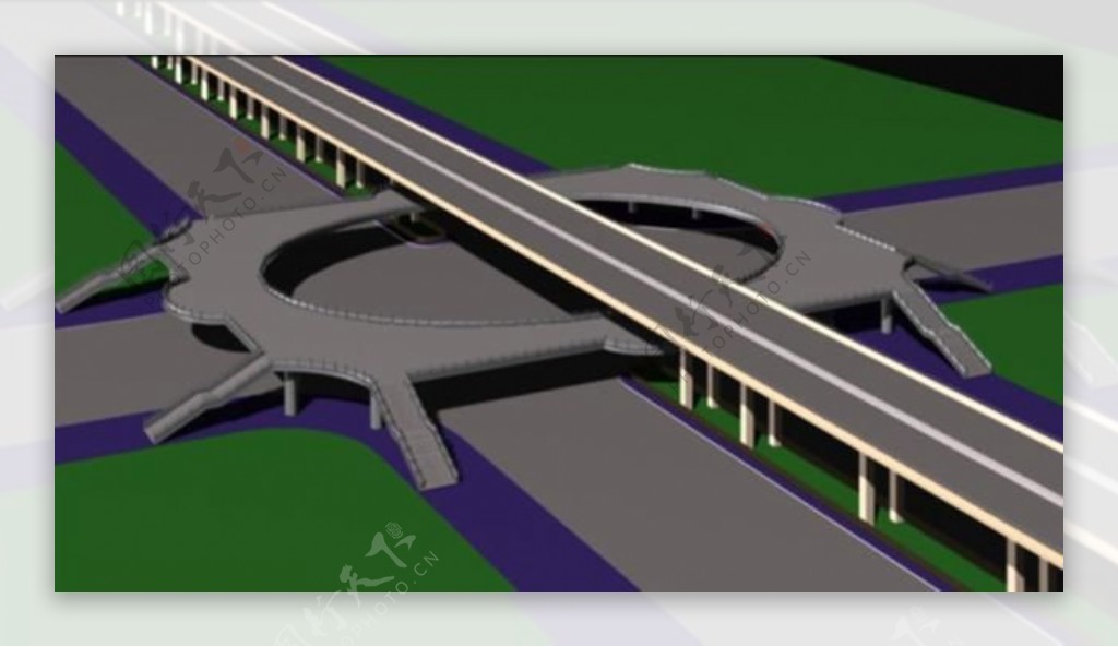 高速路3d模型