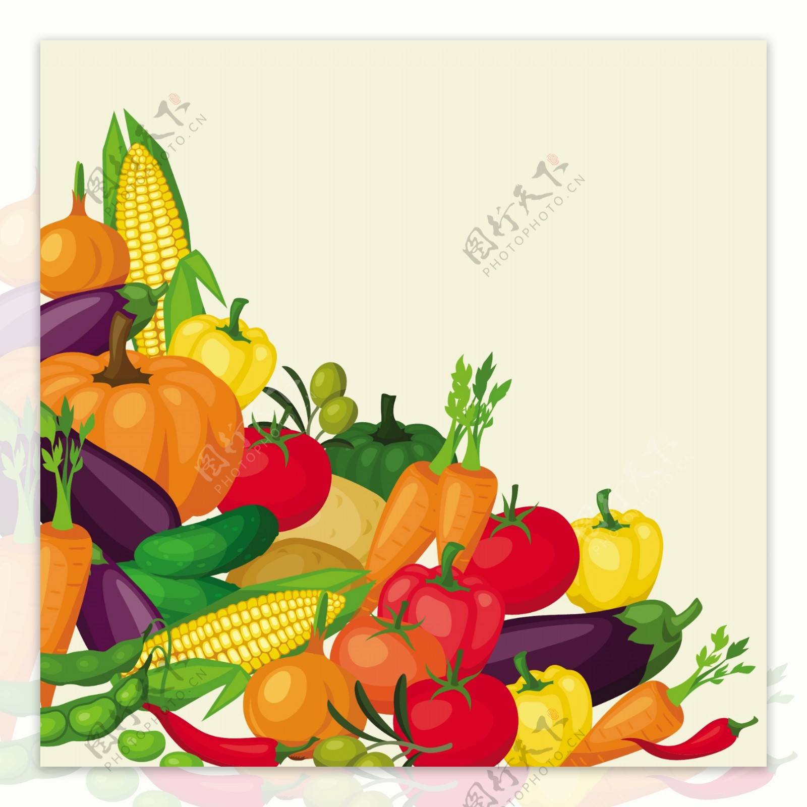 蔬菜海报背景