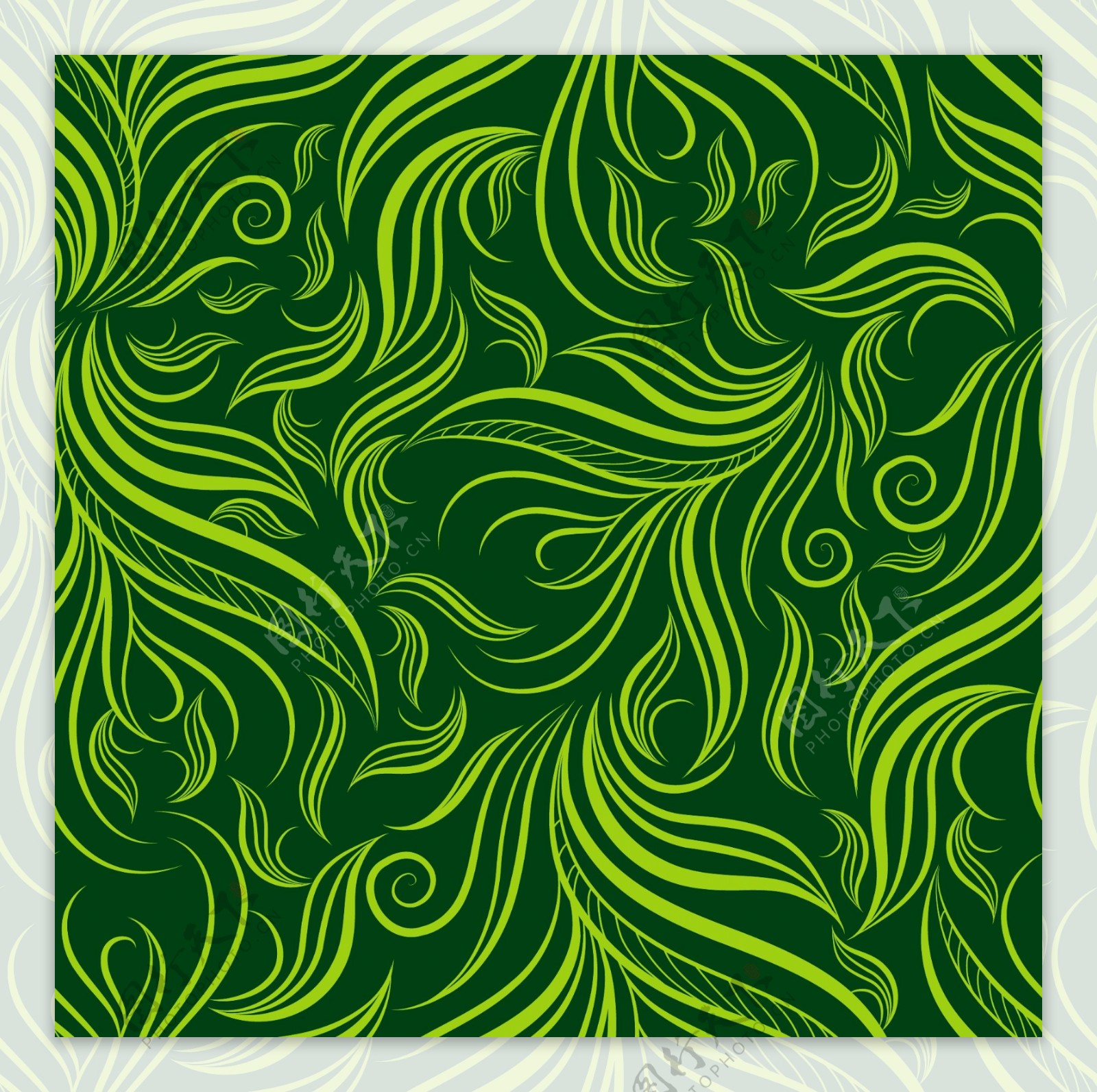 绿色的叶子背景矢量素材02