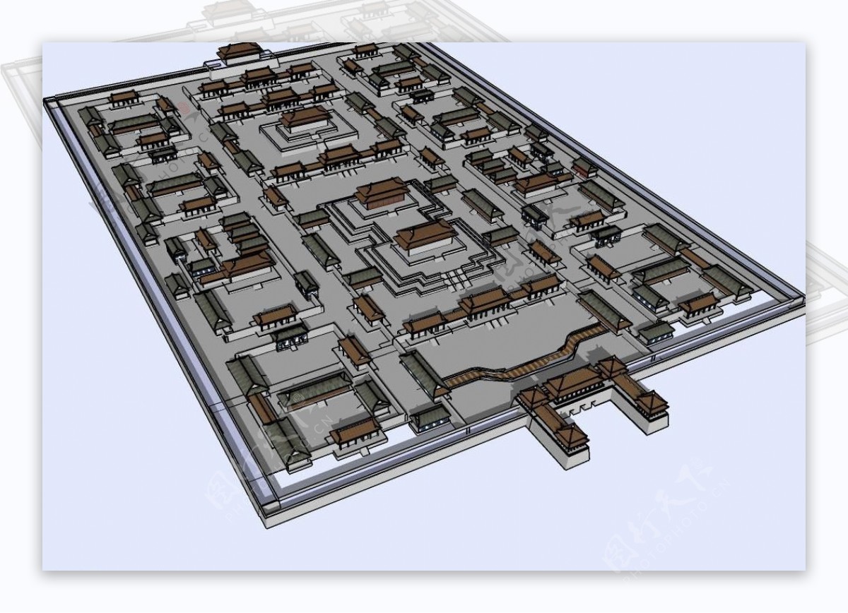 紫禁城全貌3D模型