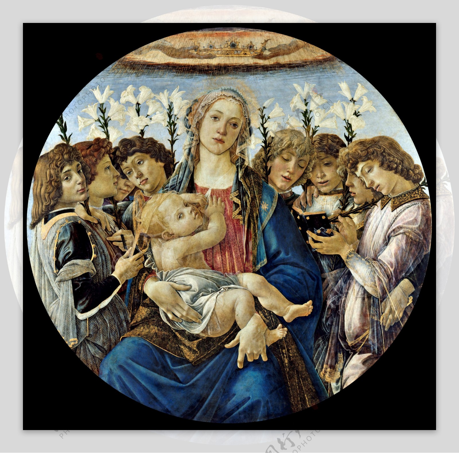 油画圣母玛利亚图片