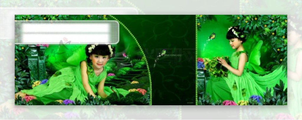 北京展会精灵天使宽幅儿童模板照片背景模板