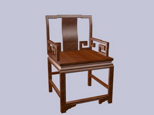 中式椅子3d模型家具效果图42
