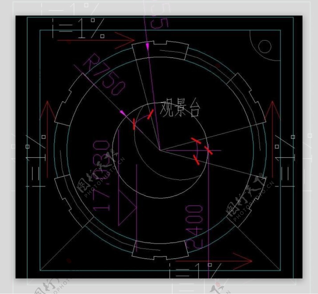 英伦风情教学标高平面图片