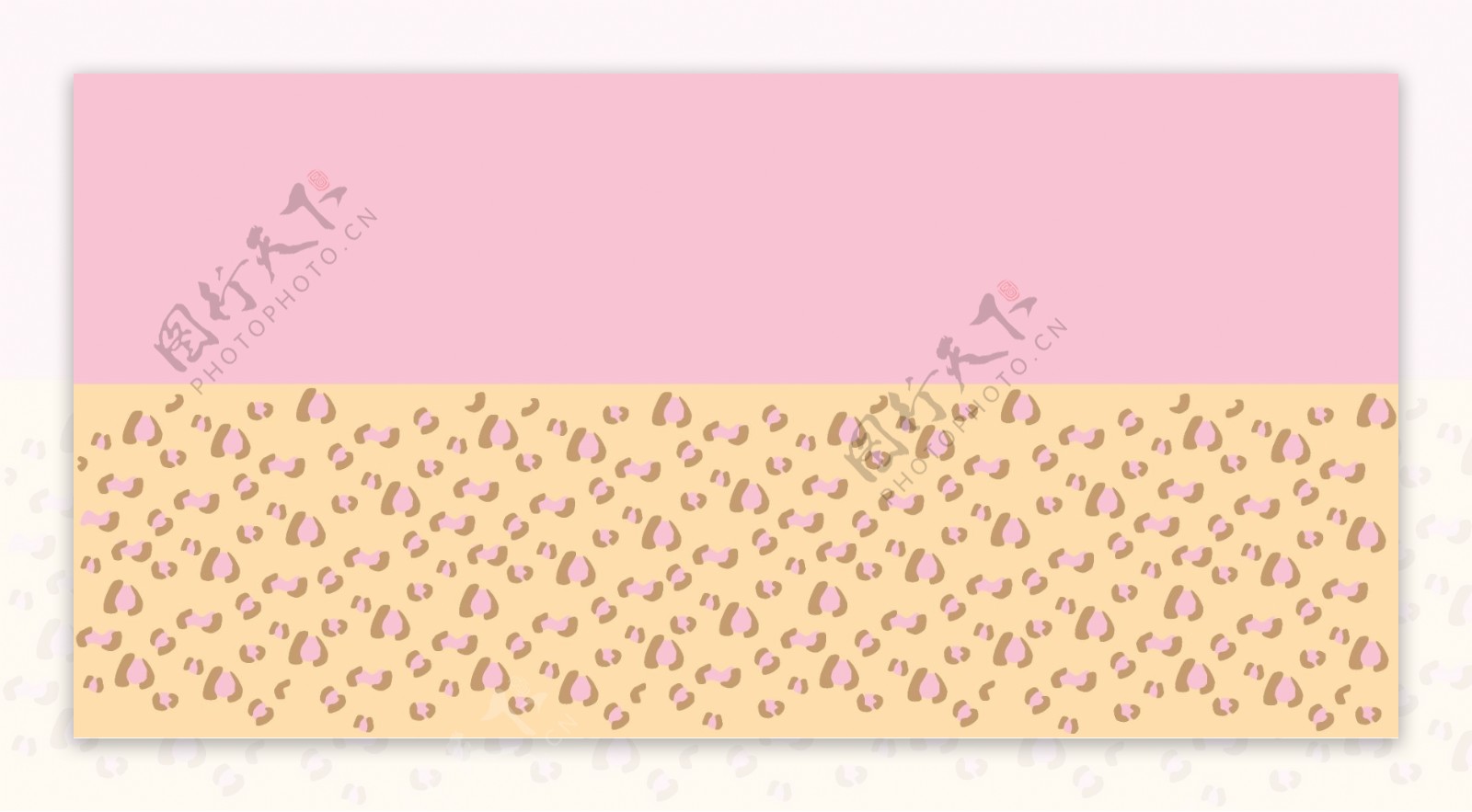 粉色豹纹矢量图
