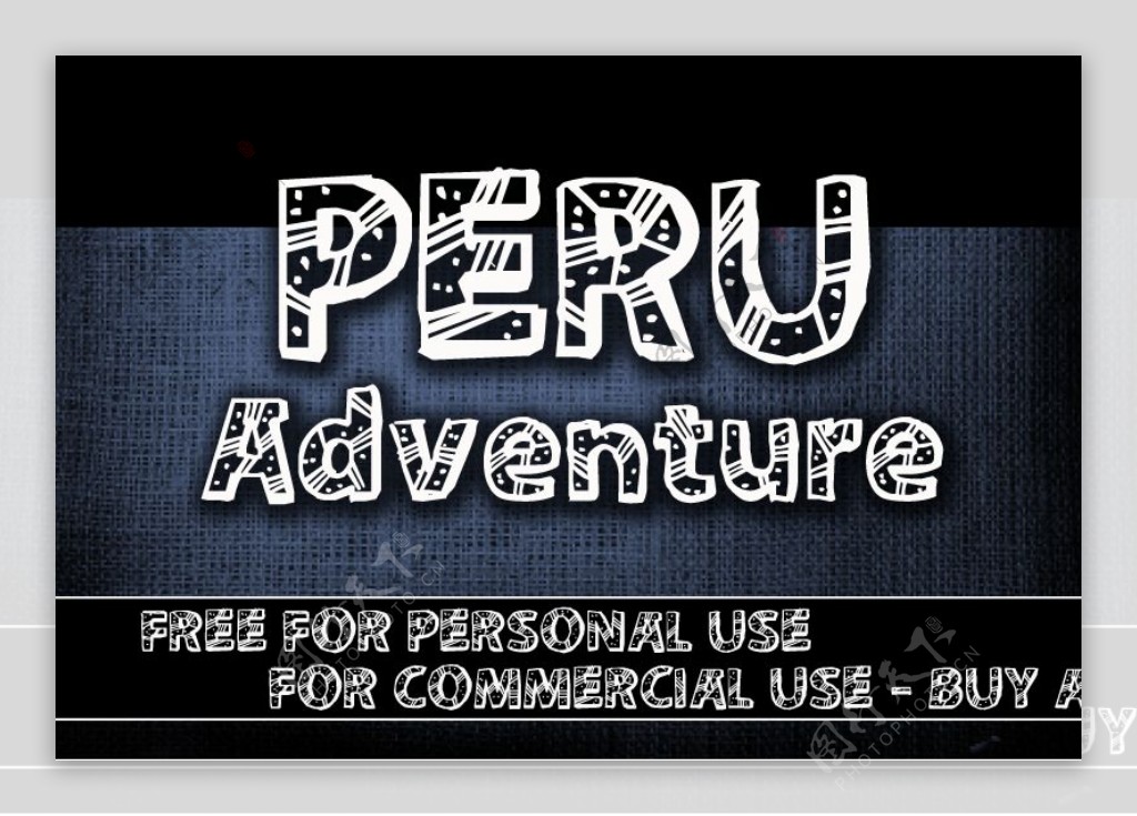 CF秘鲁探险的字体