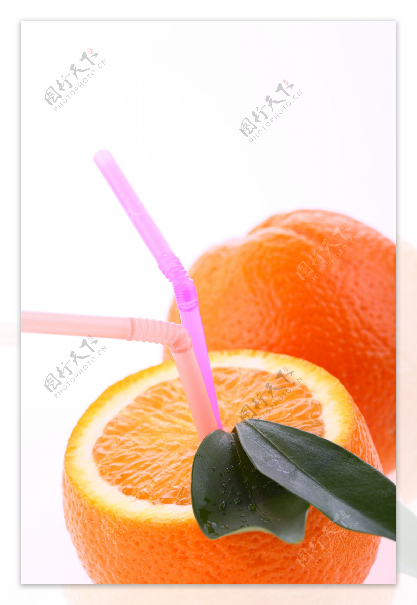 橙子水果果汁图片