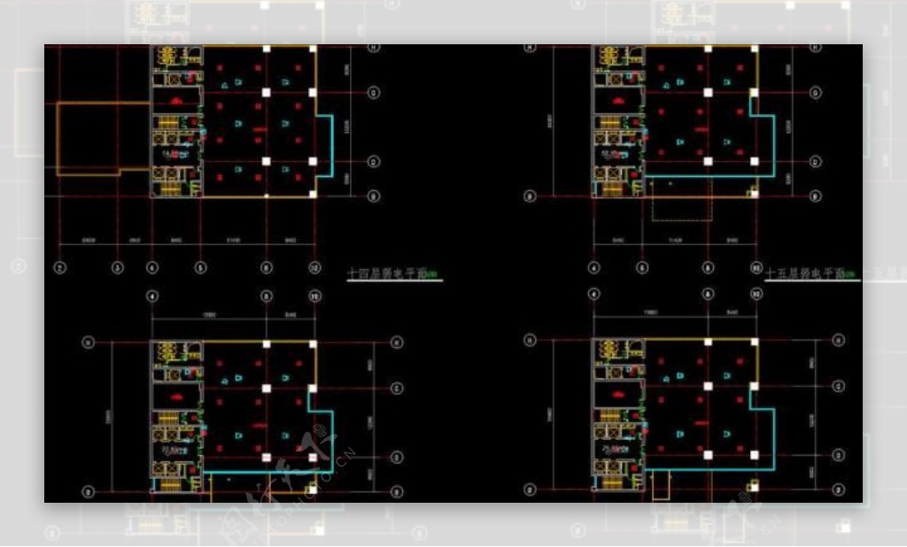 楼层弱电平面图片