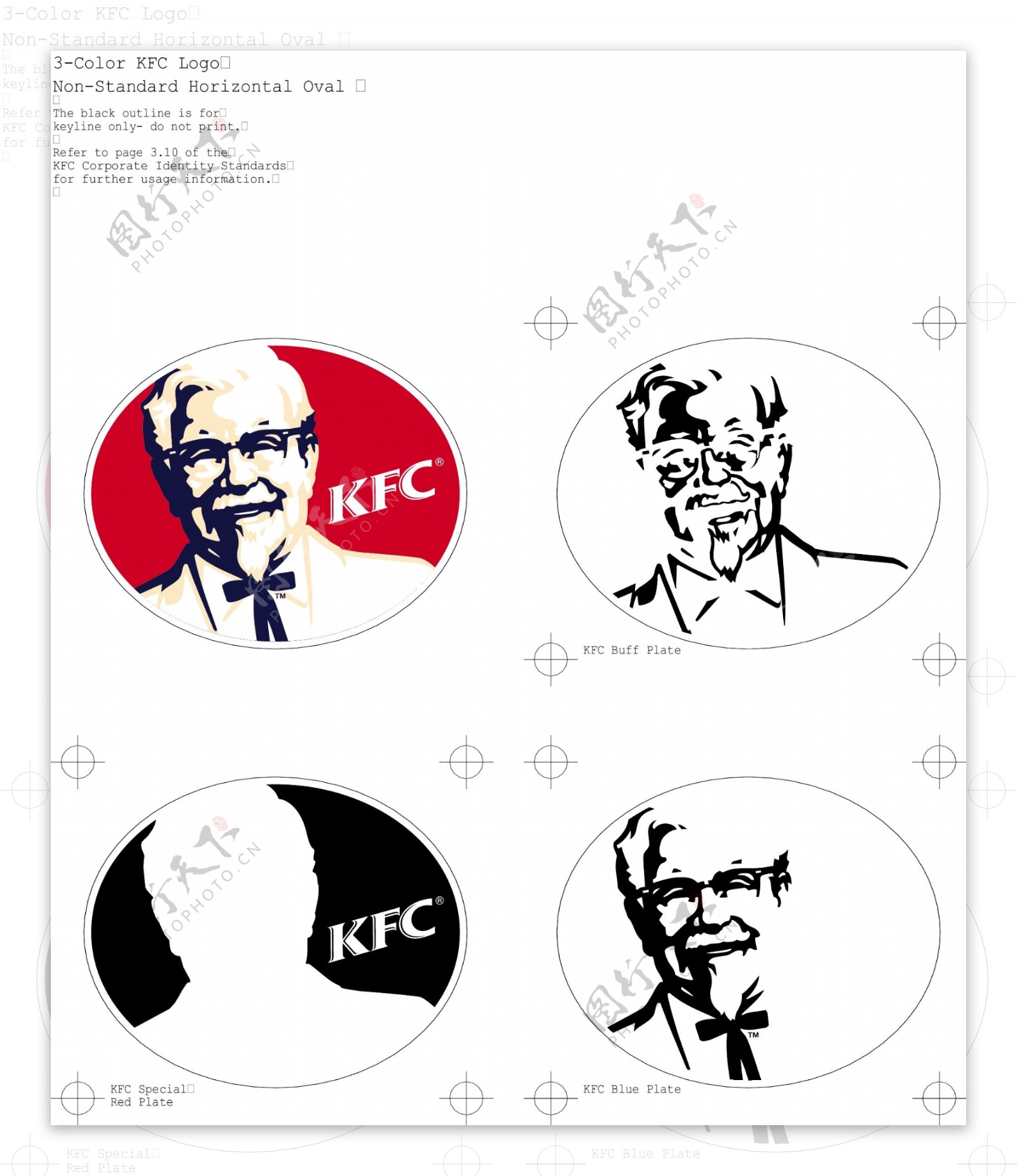 KFC肯得基肯德基矢量CDR文件VI设计VI宝典