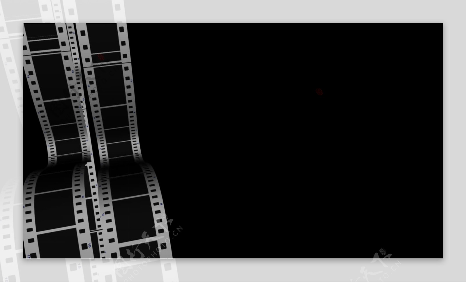 滚动薄膜条3透明Alpha通道环运动的背景视频免费下载