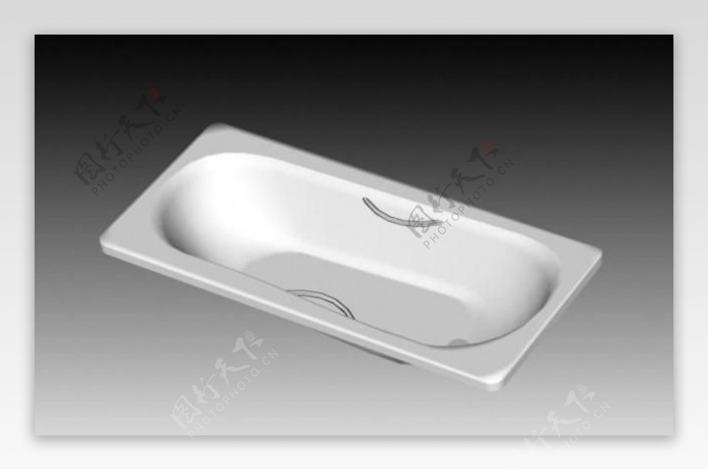 厨卫设施之贝斯特浴缸13D模型