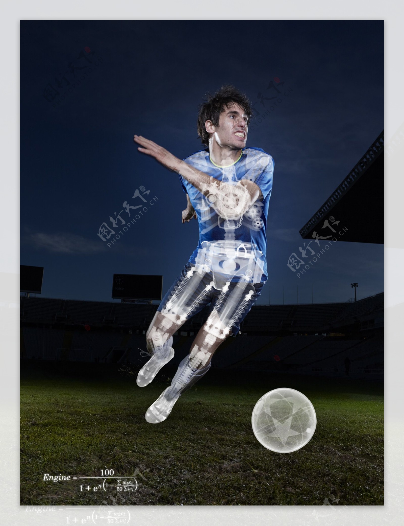 足球明星平面广告图片