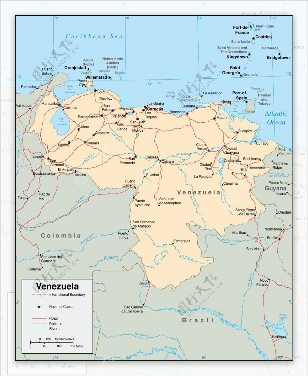 venzuela地图