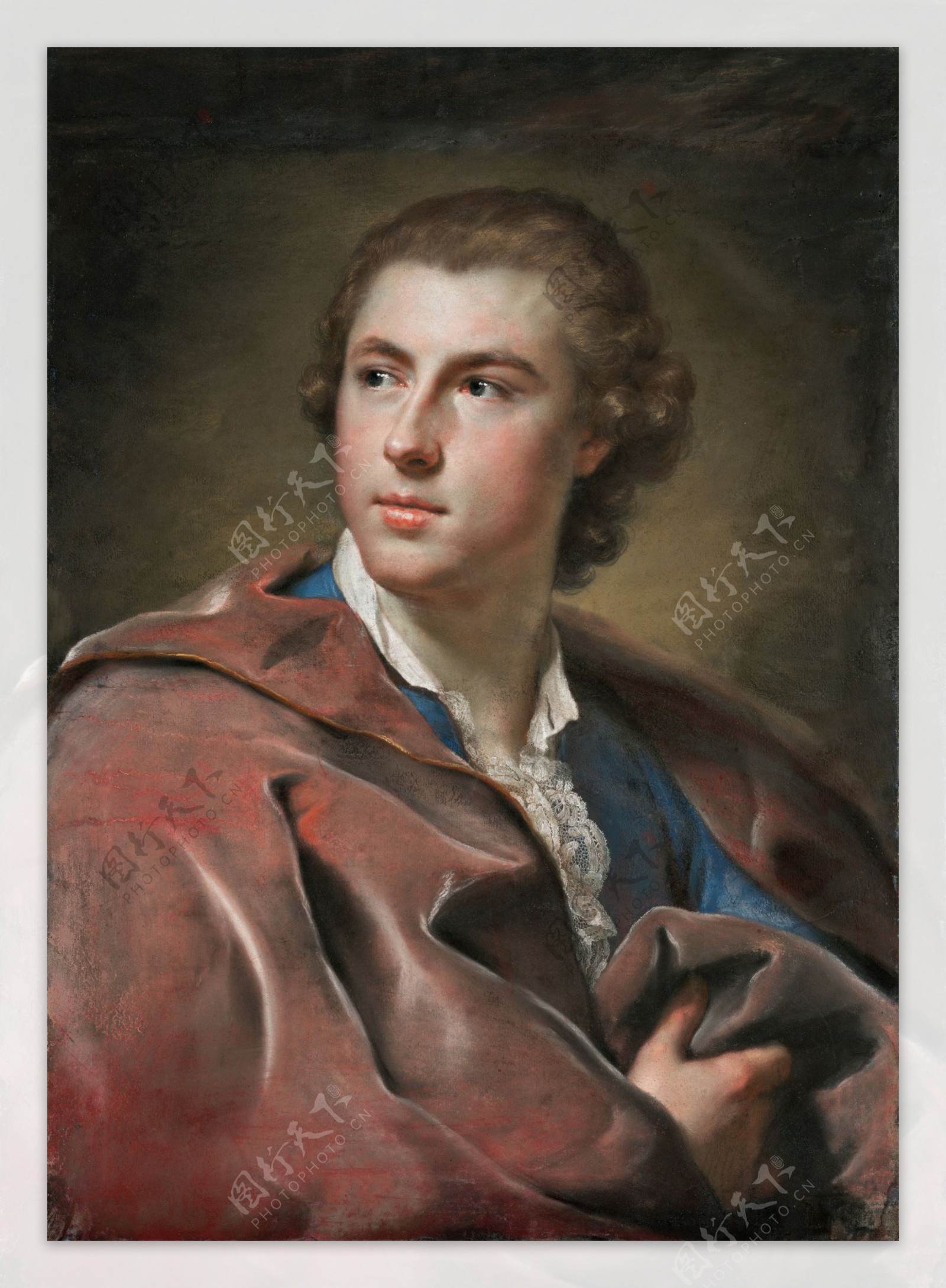 拉斐尔威廉坎宁汉的肖像油画图片