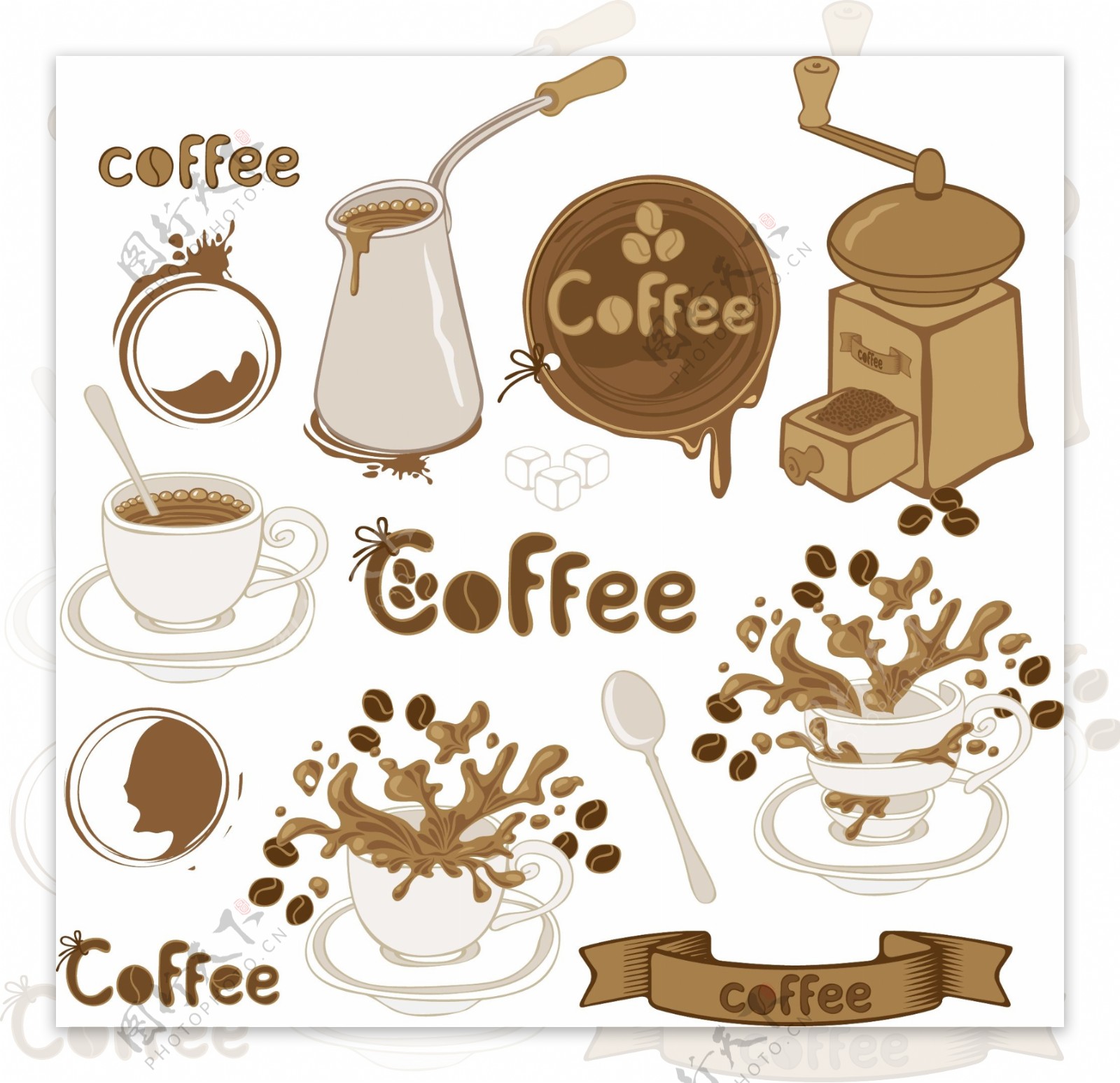 咖啡素材图片