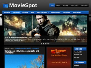 moviespotWP的WordPress主题网站