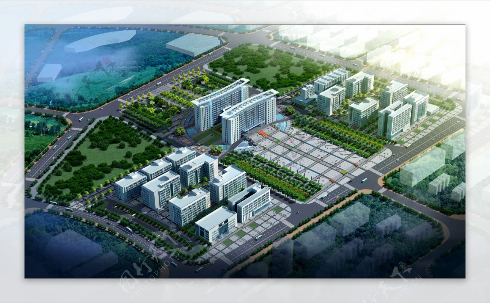 武宁市民服务中心鸟瞰图图片