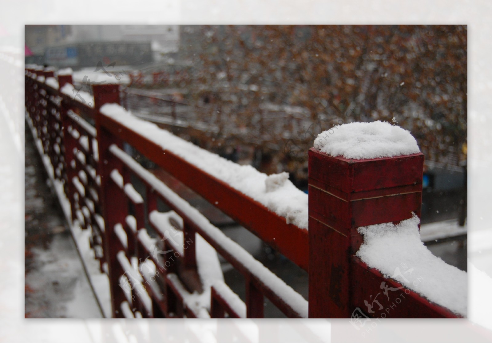 雪景天桥