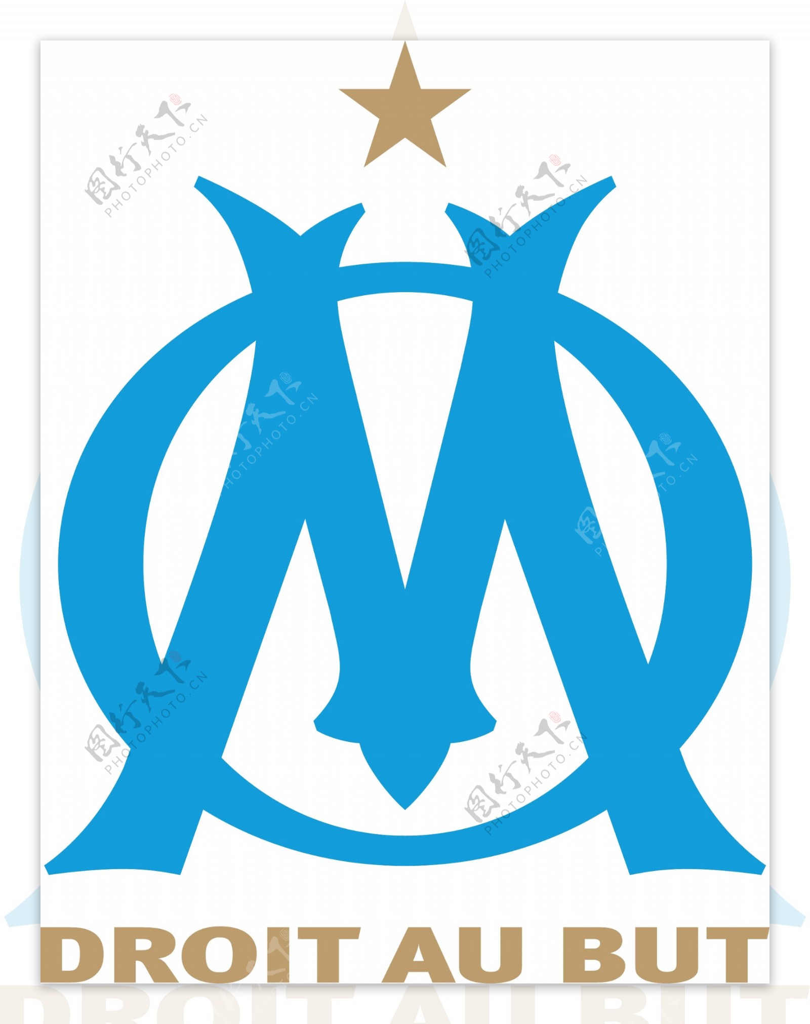 奥林匹克马赛足球俱乐部徽标图片