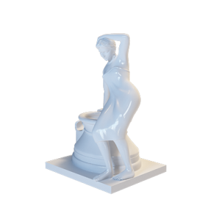 3D雕塑人模型