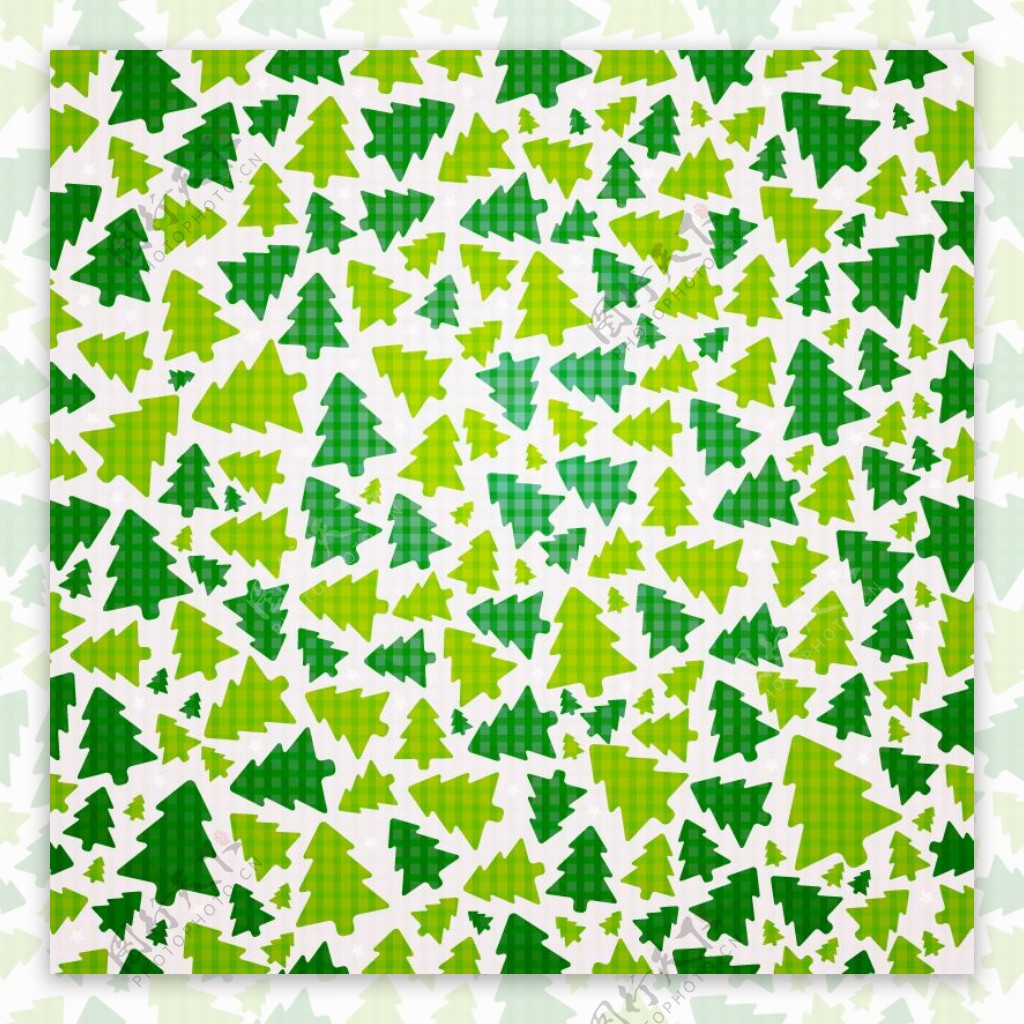 绿色圣诞针织图案背景矢量素材.