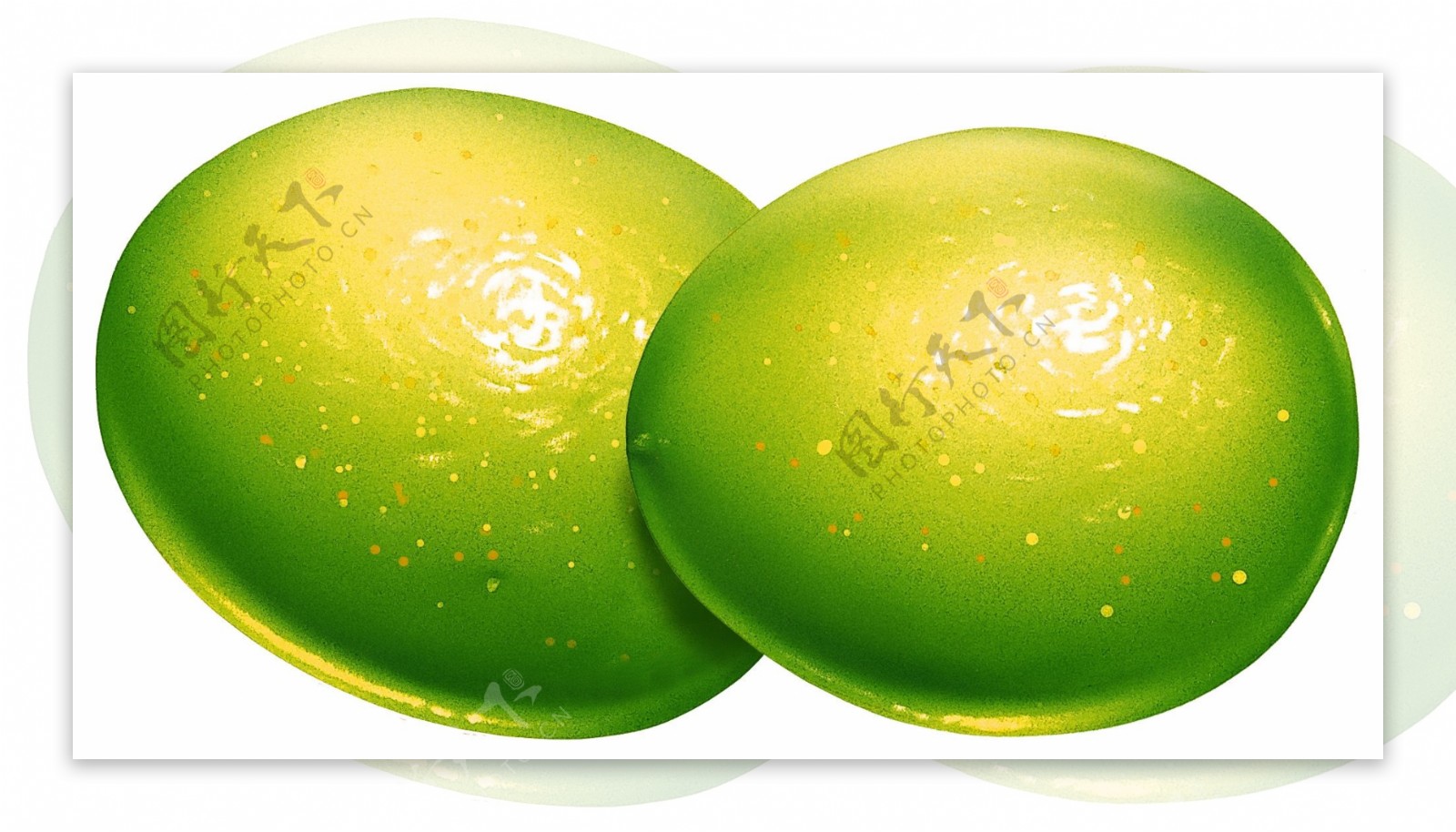 绿色青檬水果素材