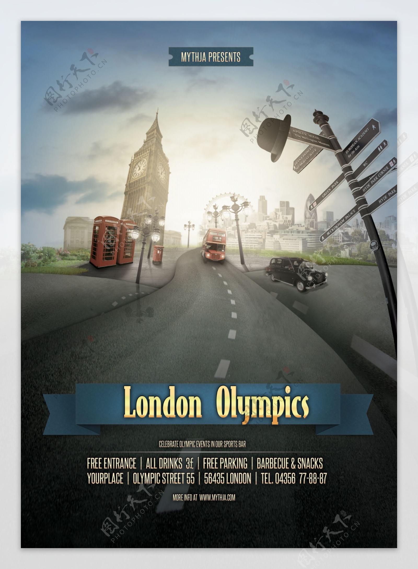 伦敦奥运城市海报