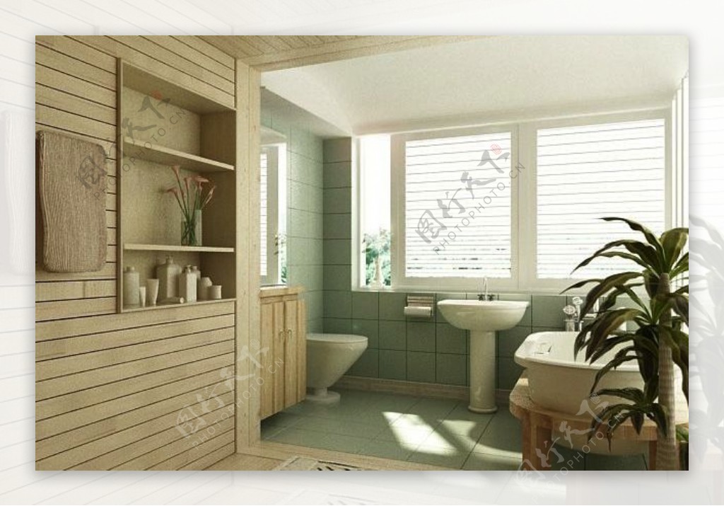 现代浴室室内3DSMAX场景