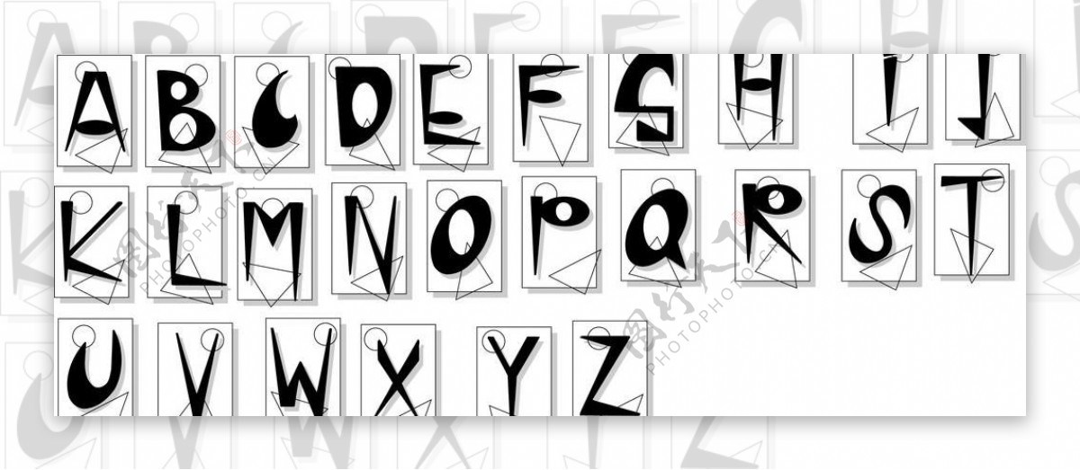q型字母设计图片