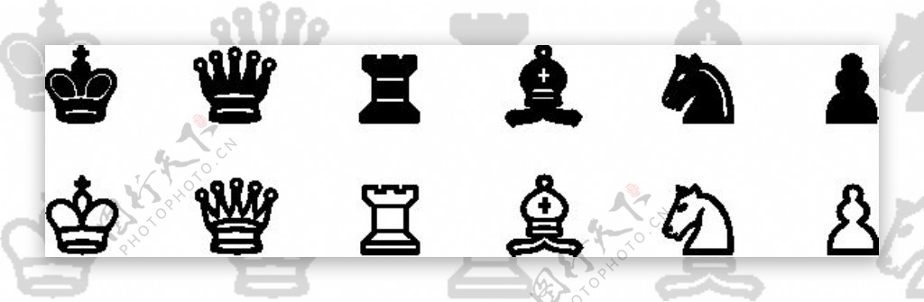 国际象棋符号剪贴画