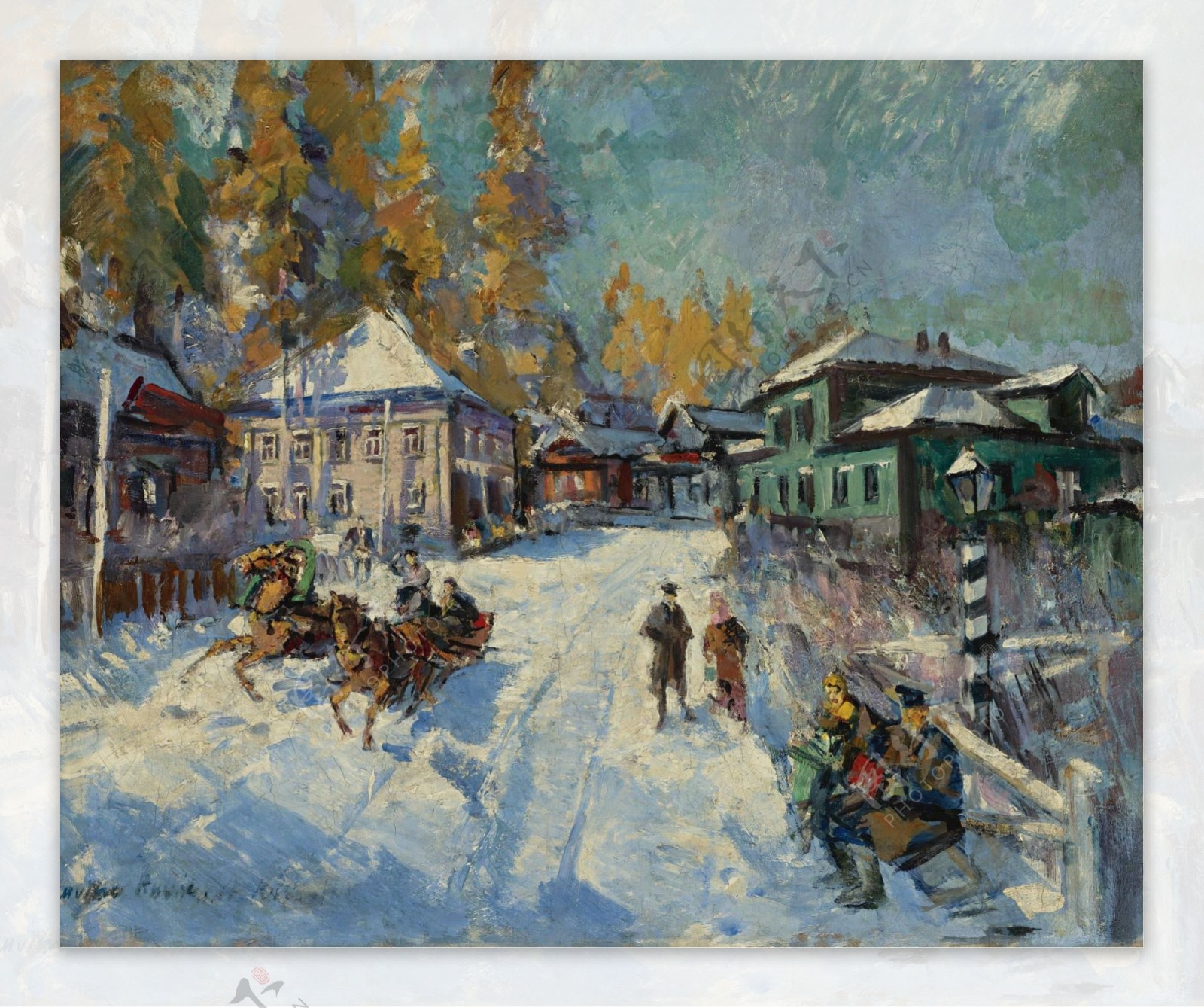 ConstantinKorovinRussianWinter.jpeg画家风景画静物油画建筑油画装饰画