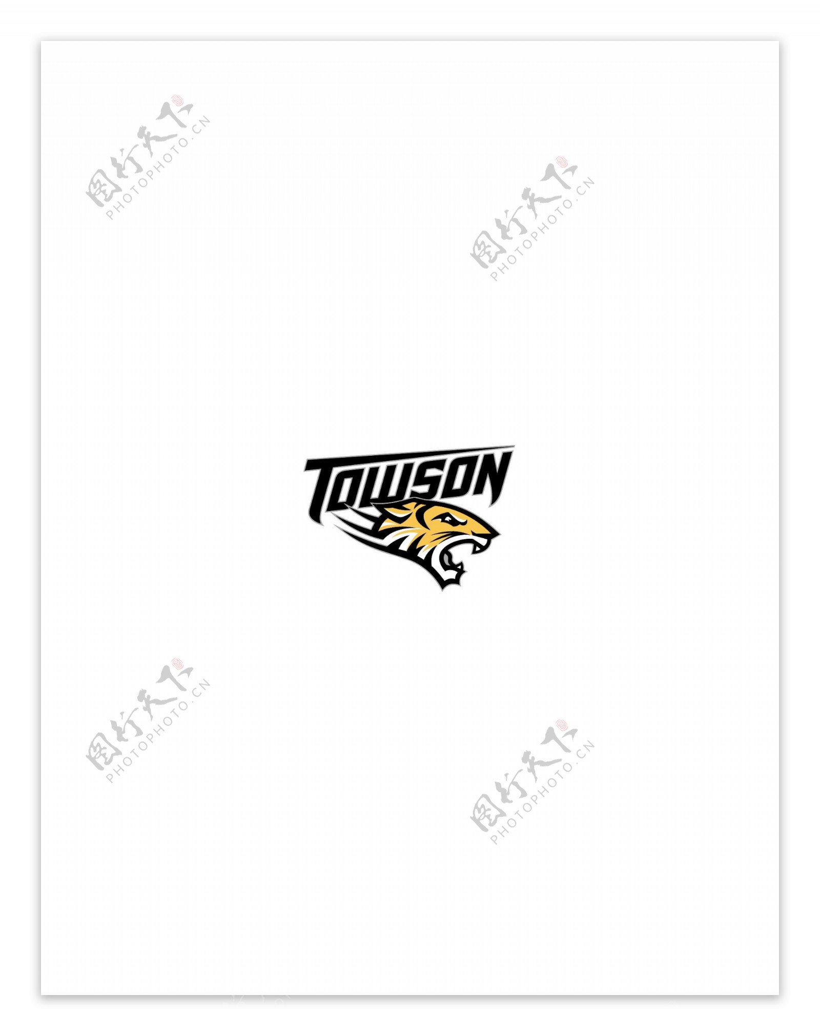 TowsonTigers3logo设计欣赏TowsonTigers3传统大学标志下载标志设计欣赏