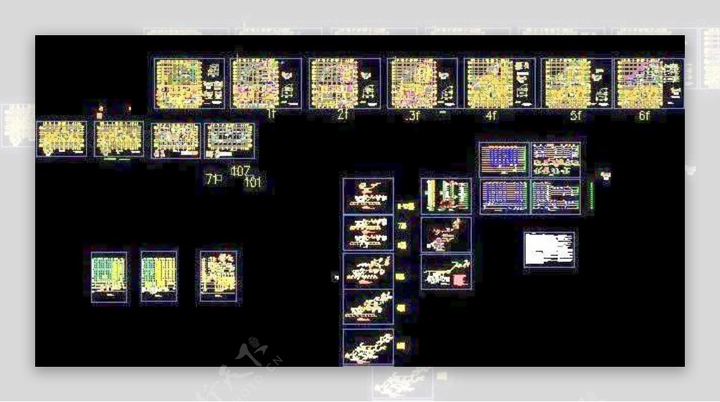 高层门诊综合楼建筑施工设计图