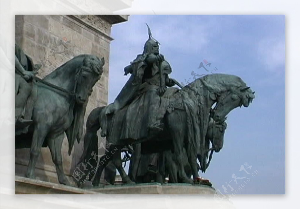 战士雕像布达佩斯中部欧洲股票的录像视频免费下载