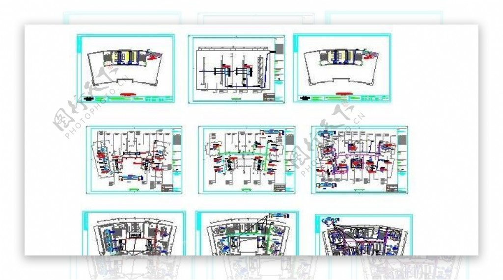 工厂三层办公室中央空调设计图