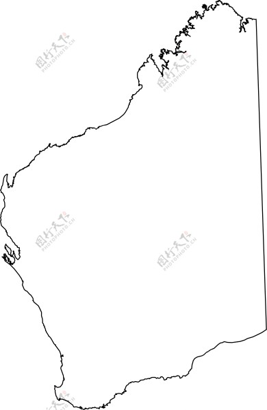 澳大利亚地图剪贴画11