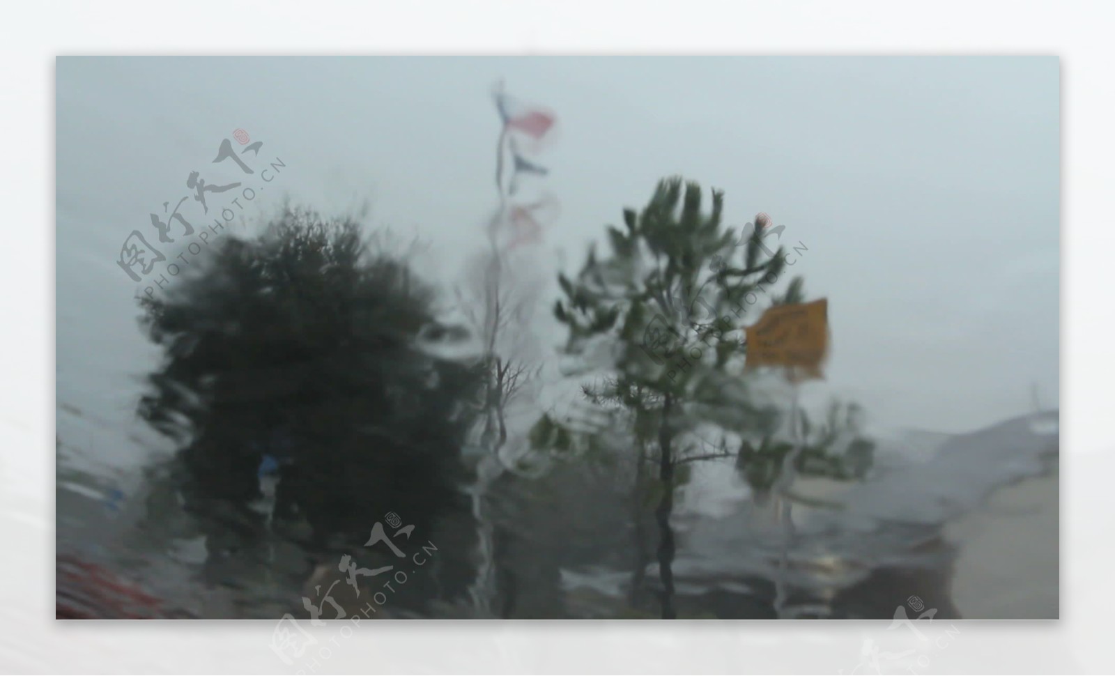 佛罗里达州雨旗帜和人股票的录像