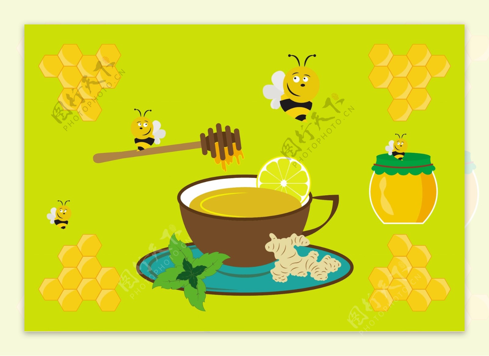 蜂蜜设计图