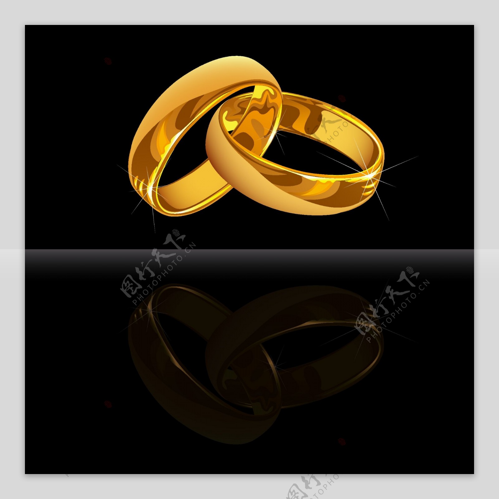 矢量婚姻戒指图片素材