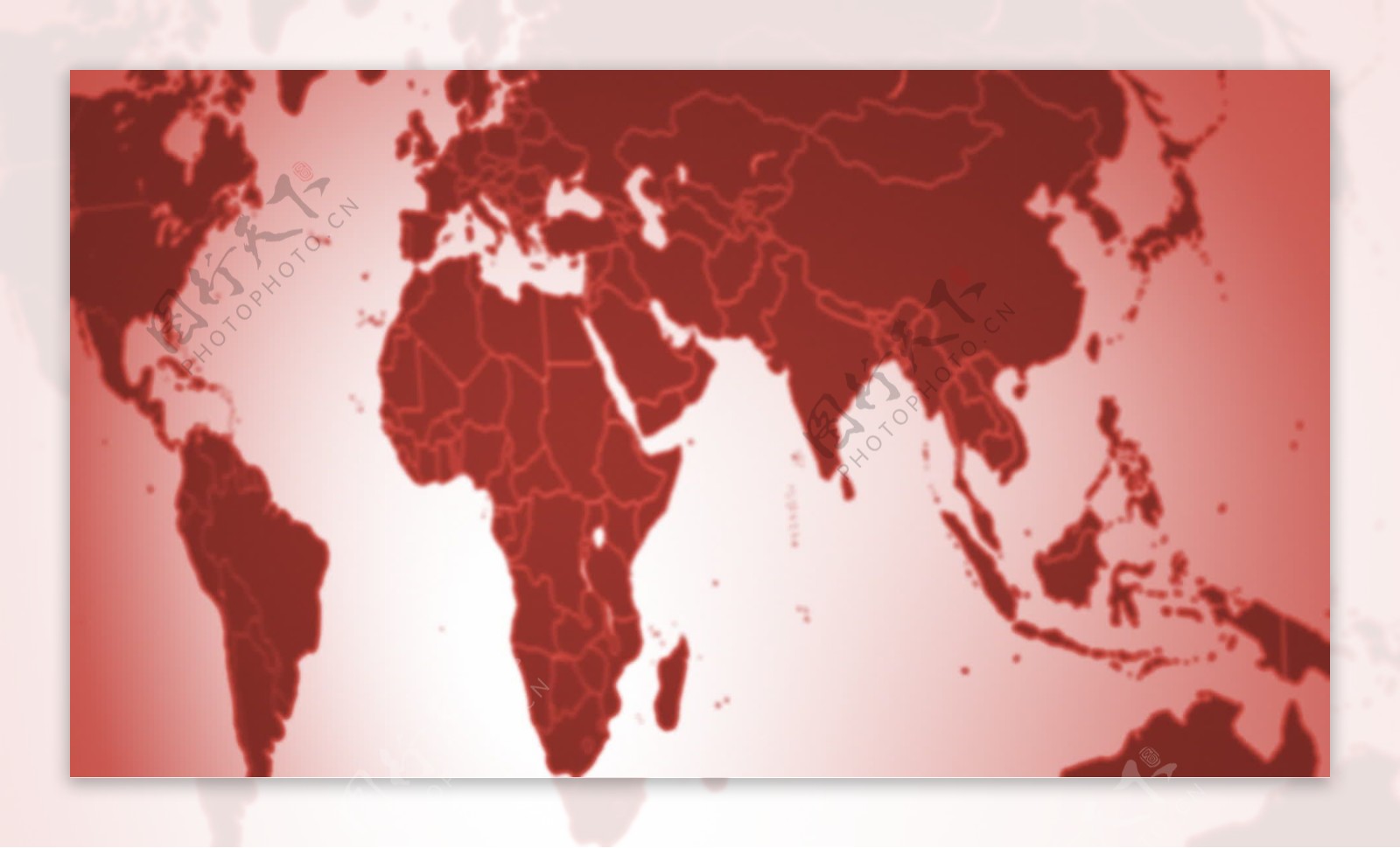 软红运动背景的世界地图