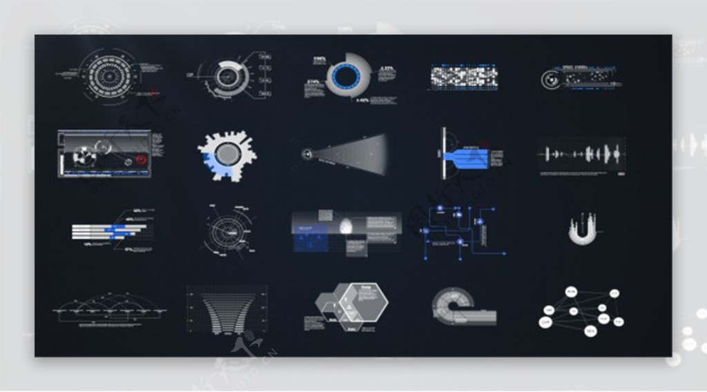 20组科技信息元素动画AE模板