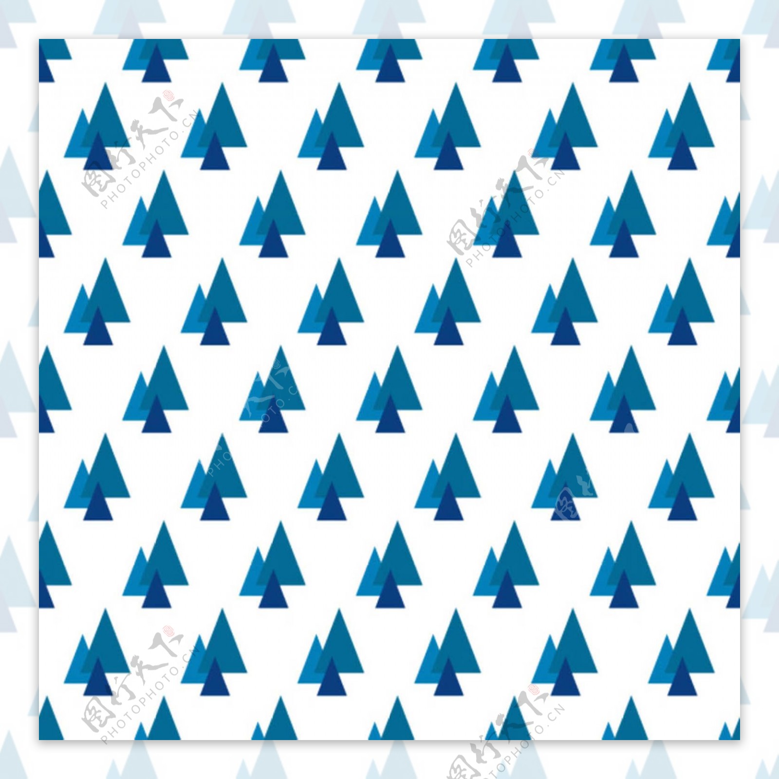 靛蓝三角形