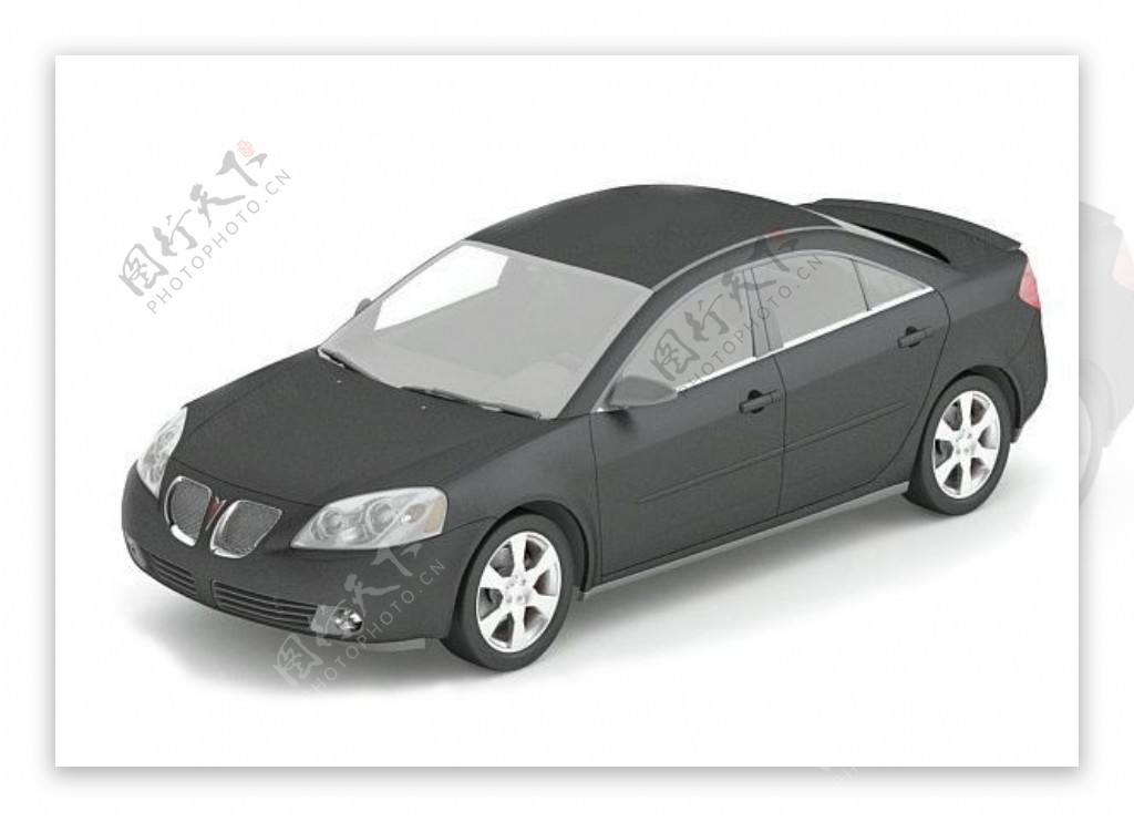 3DMAX黑色小汽车