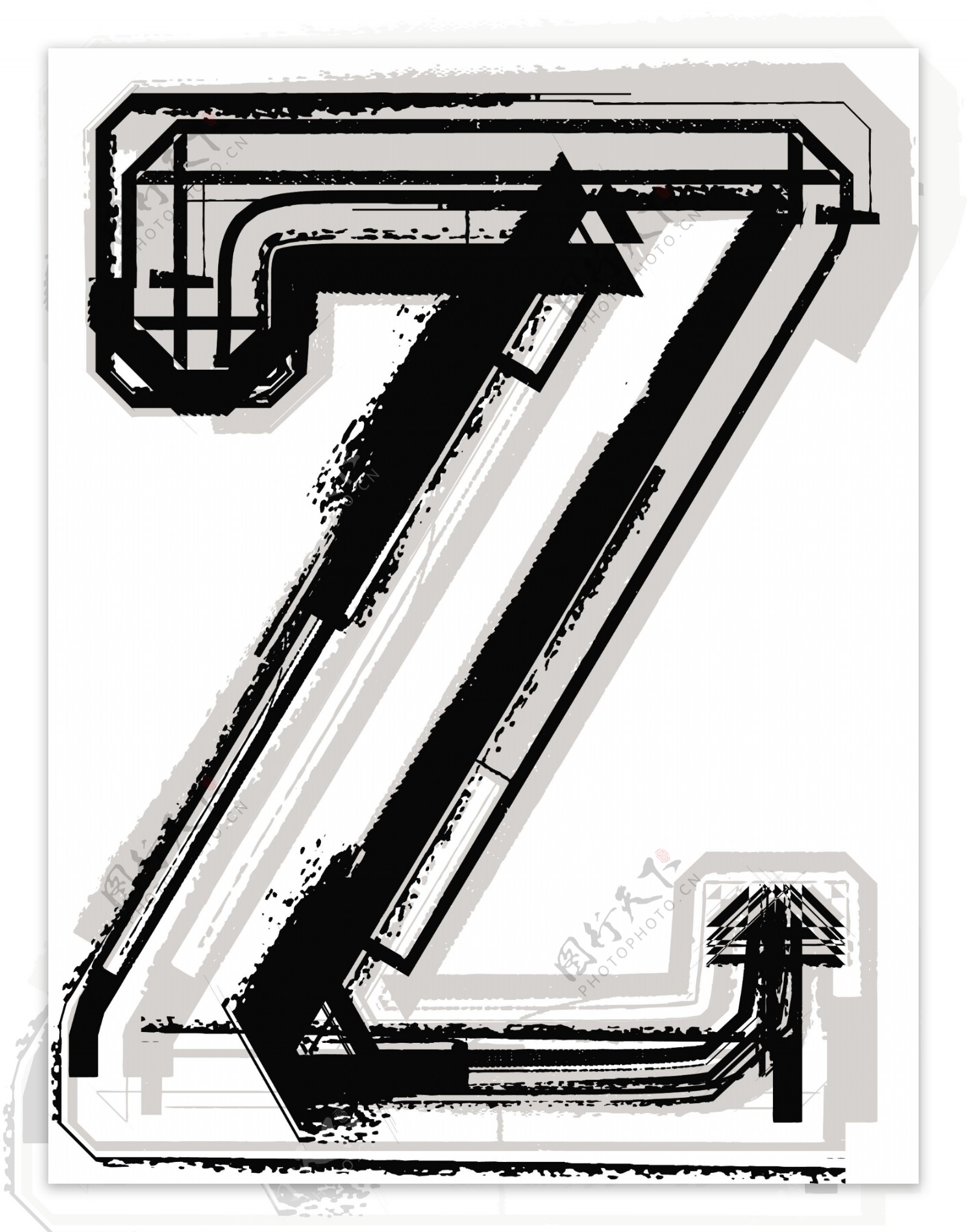 垃圾字体字母Z