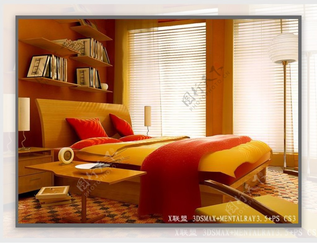 3d精美卧室模型带贴图图片