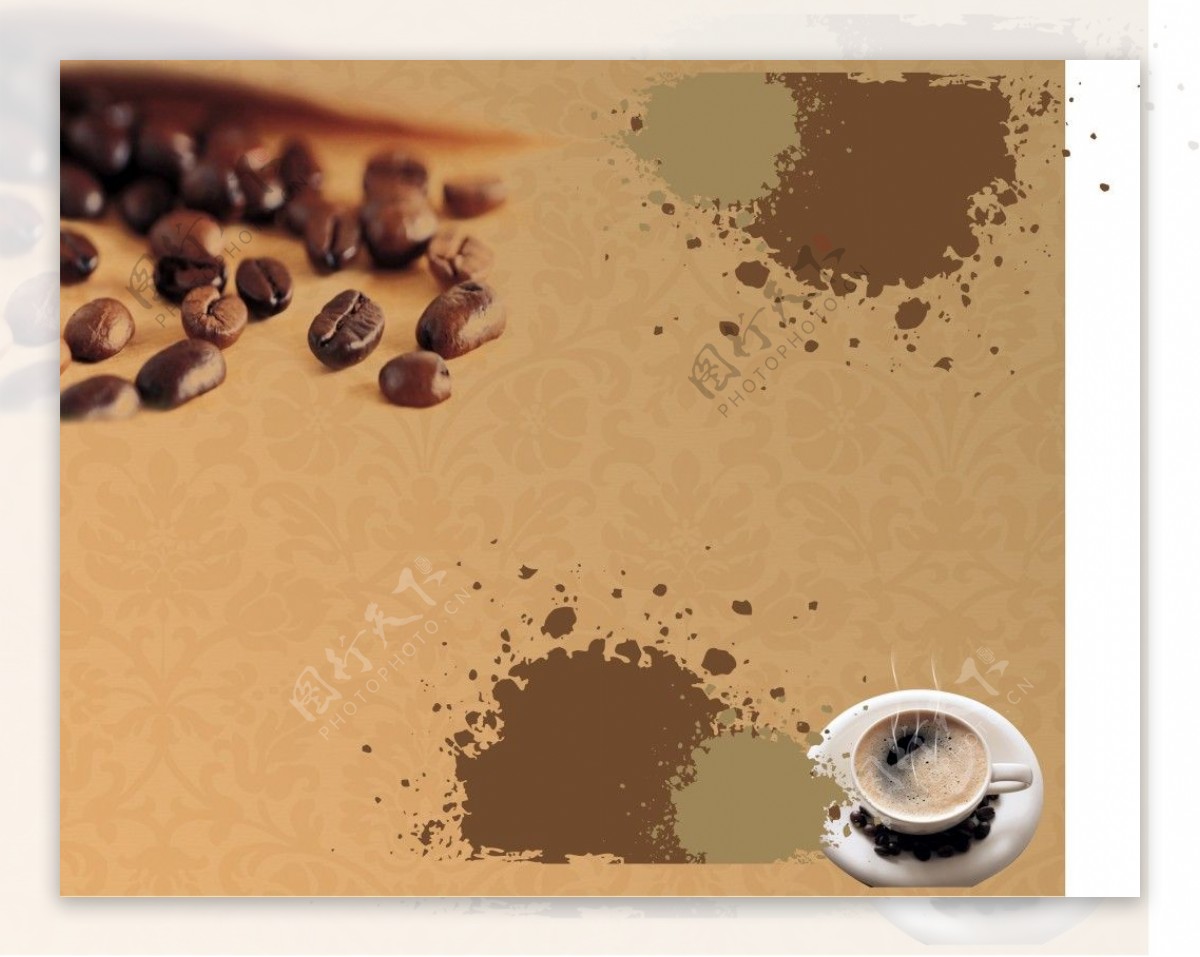 咖啡展板背景图